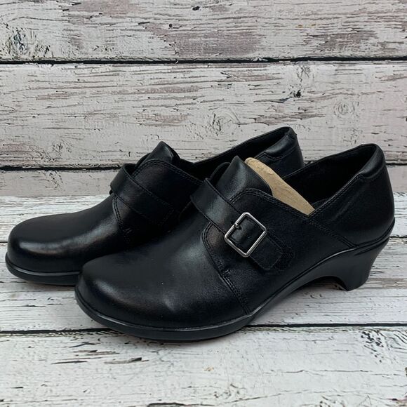 Rockport Aravon Women's‎ Stridarc Monk Slip-On CI2147 Black Leather [Size 12] - Picture 1 of 11